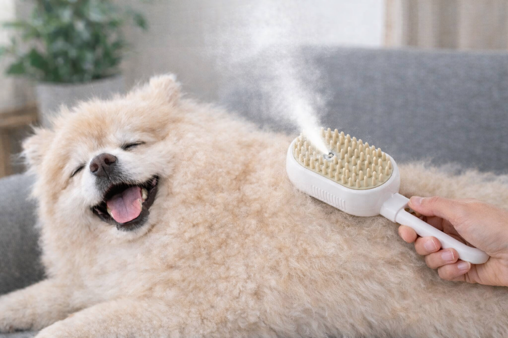 Savvy Tails™ Pet Steam Hair Brush