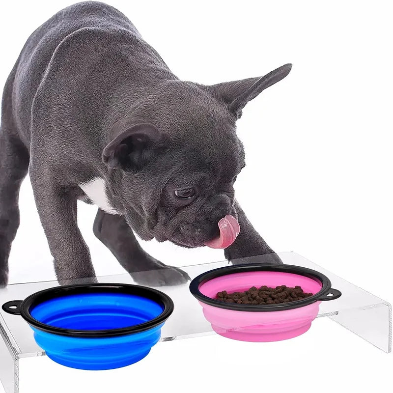 Savvy Tails™ Folding Portable Silicone Pet Feeder Bowl