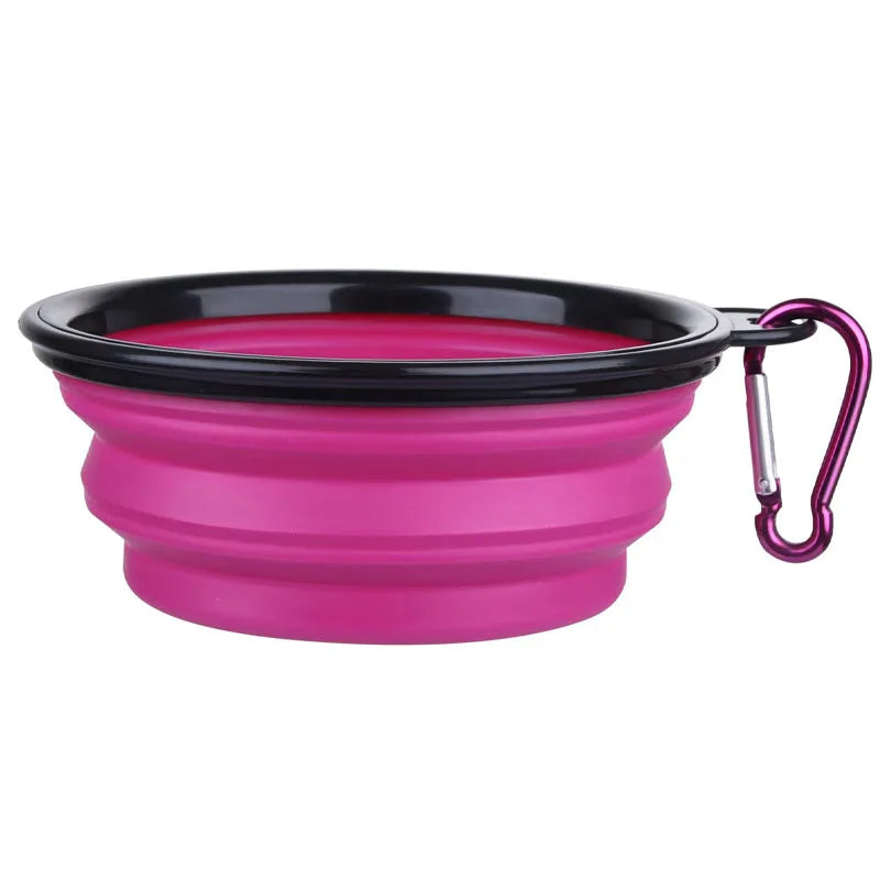 Savvy Tails™ Folding Portable Silicone Pet Feeder Bowl