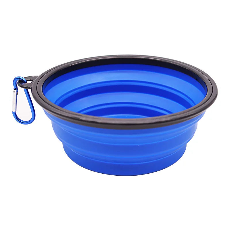 Savvy Tails™ Folding Portable Silicone Pet Feeder Bowl